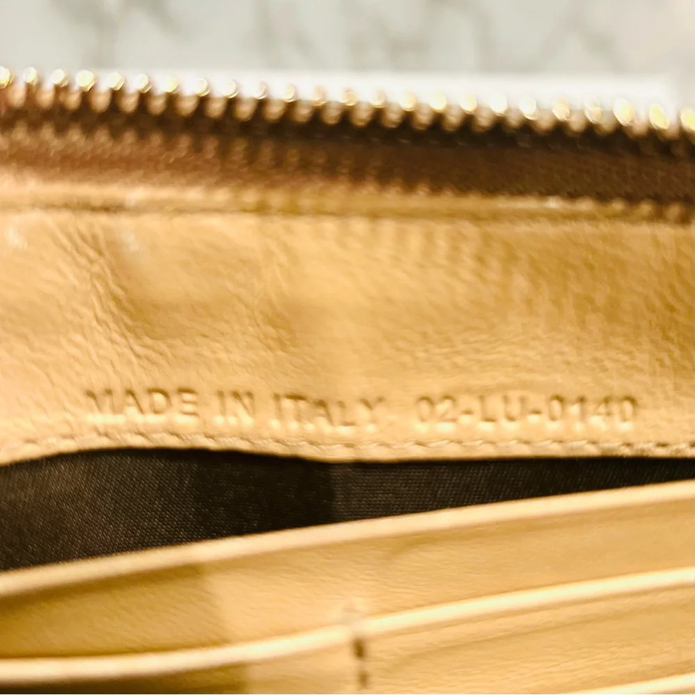 Lady Dior Yellow Cannage Long Wallet